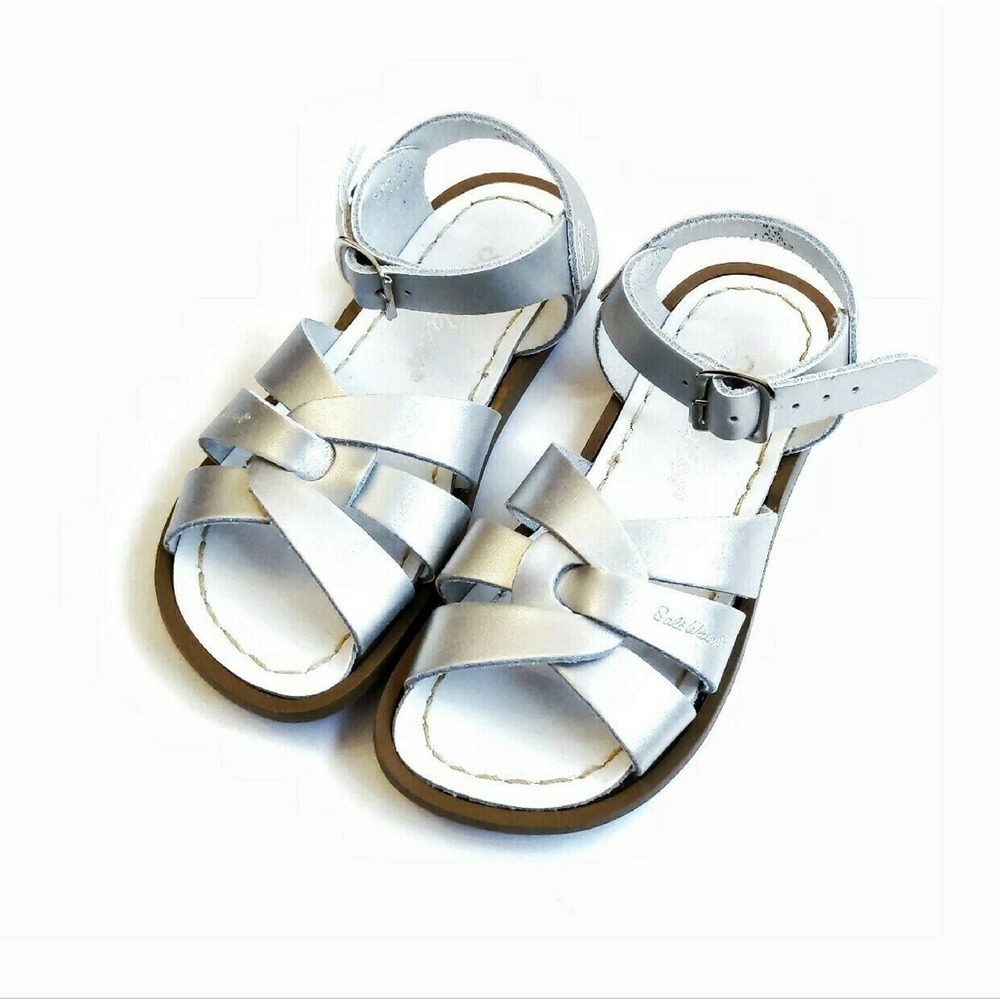 New Salt Water Silver Sandal 9 Saltwater